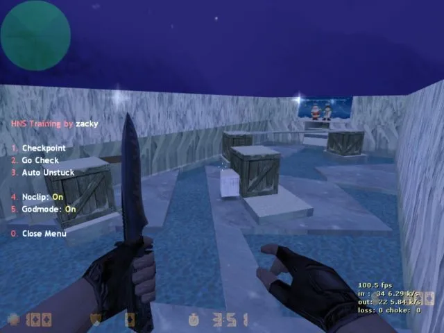 Скачать Скачать deathrun_jinglebells для CS 1.6: разметка, тактика за терр и спец-режим для т-игроков - Скриншот