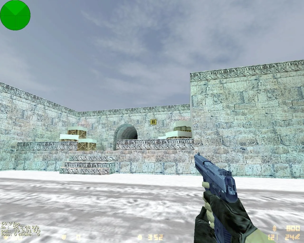 Скачать de_snow_dust - Зимняя Карта для CS 1.6: Тактика и Оптимизация - Скриншот
