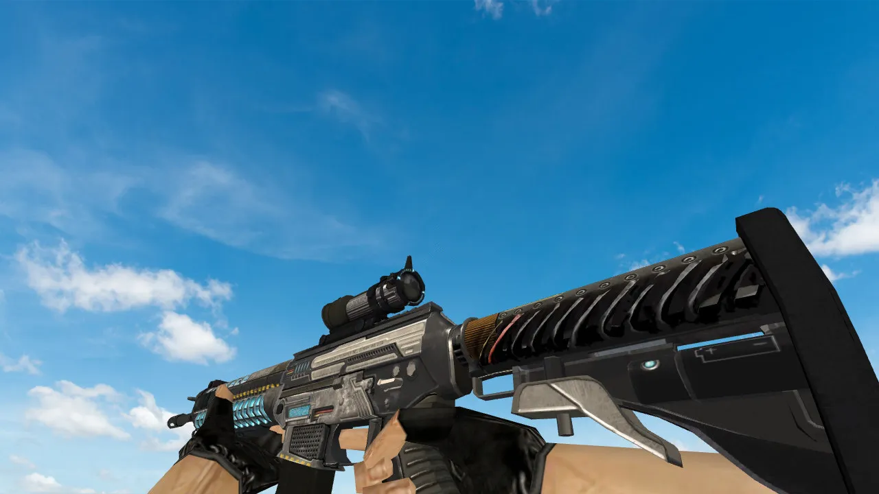 Скачать Модель «SG 553 Gauss Rifle» для CS 1.6 - Качество и Уникальность - Скриншот