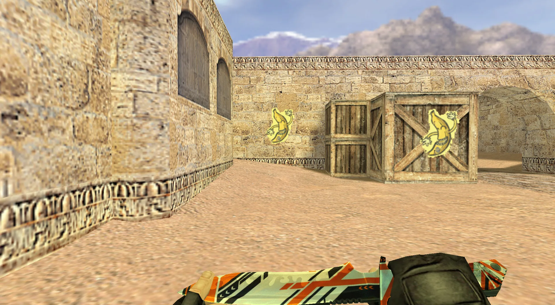 Скачать Граффити «Банан» для CS 1.6 - Уникальный стиль из CS:GO - Скриншот