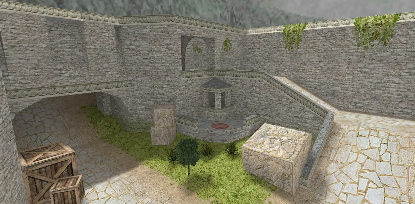 de_aztec23_beta2 — DE карта для CS 1.6: точки, .nav, баланс сторон, оптимизация wpoly/epoly — скриншот 9