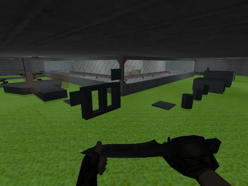 deathrun_pulemet_alpha для CS 1.6: карта deathrun, точки, боты, .nav, оптимизация и конфиг — скриншот 1