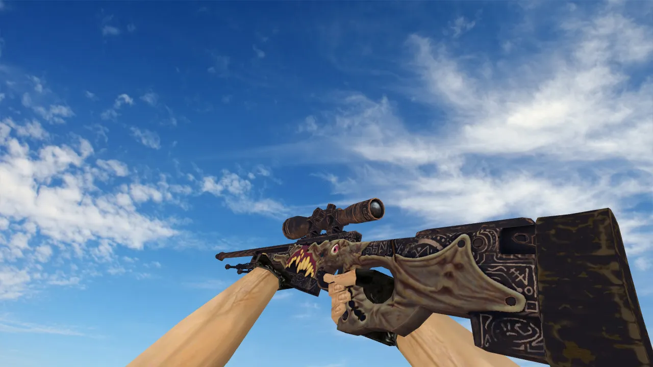 Скачать Модель AWP Necronomigun для CS 1.6 - Уникальный стиль и качество - Скриншот