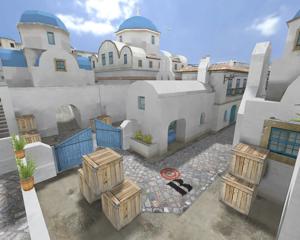 Скачать Карта de_santorini для CS 1.6: Погружение в атмосферу Греции - Скриншот