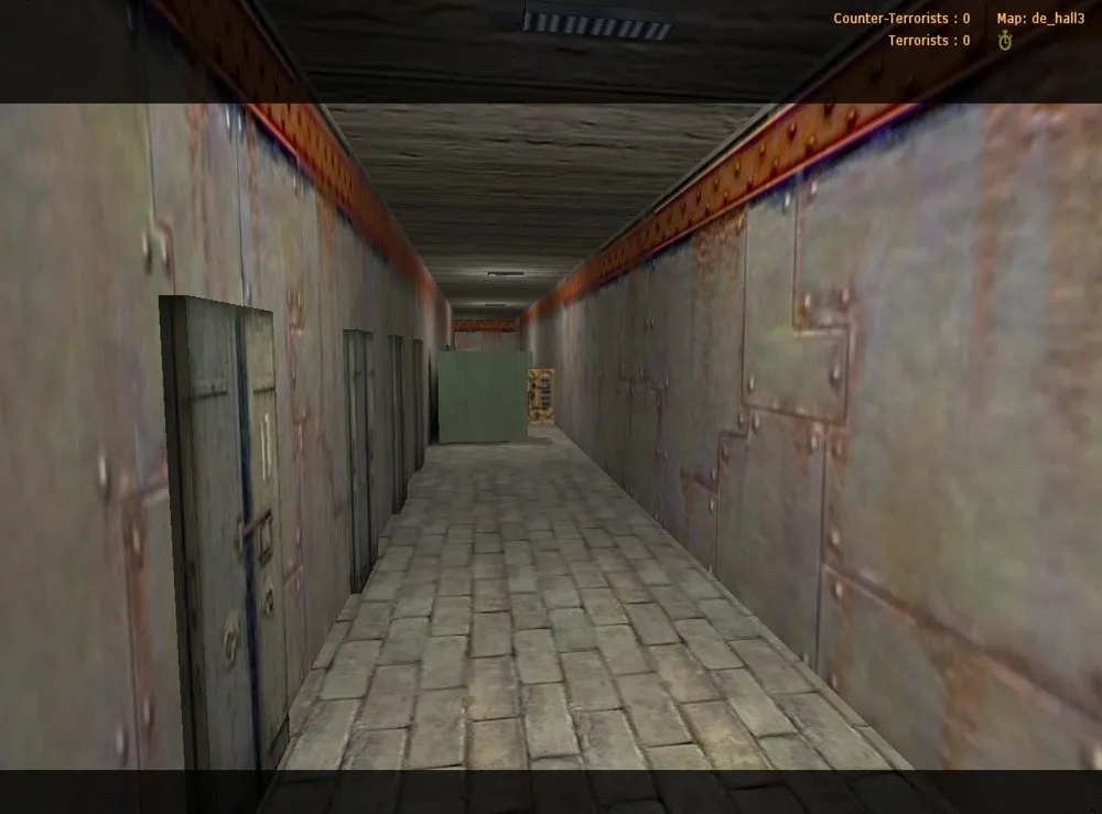Скачать de_hall3 для CS 1.6: карта на DE, точки, входы и раунды под AWP и пуши - Скриншот