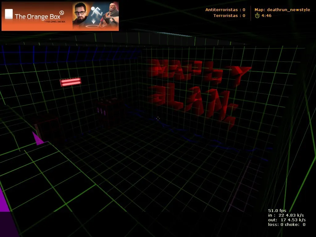 Скачать deathrun_newstyle для CS 1.6: карты deathrun, точки, навигация для ботов, оптимизация wpoly/epoly - Скриншот