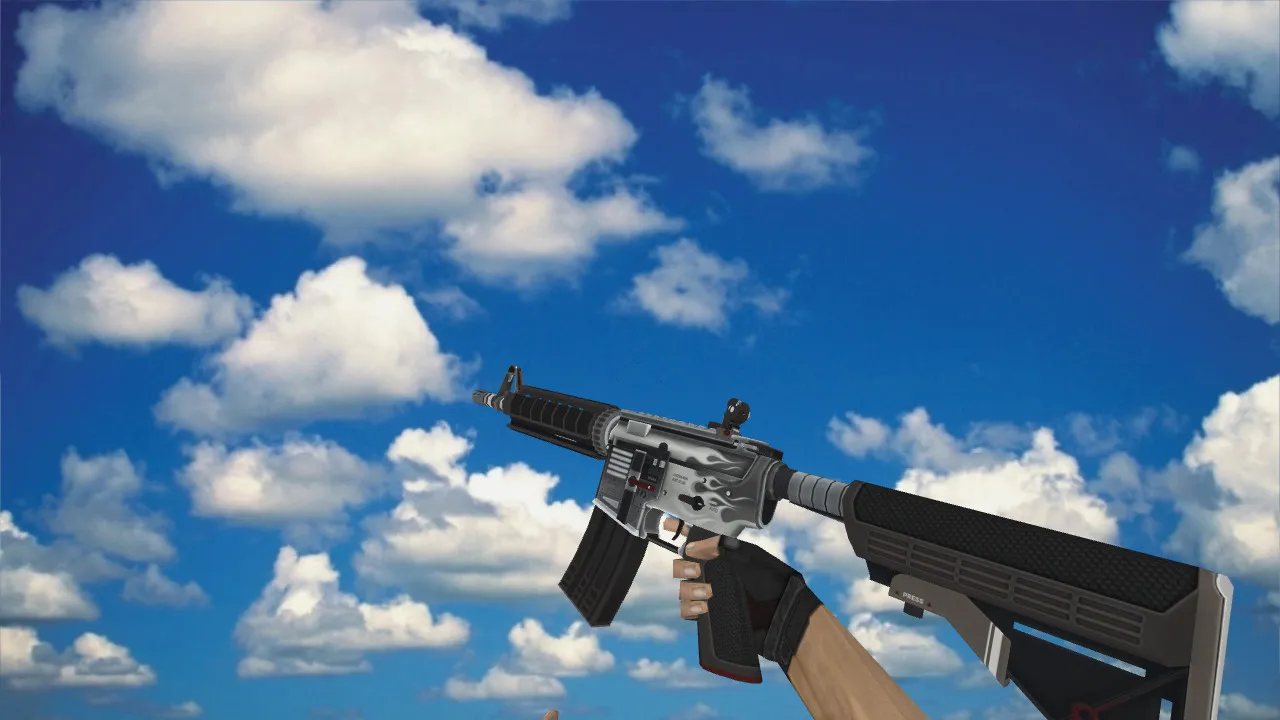 Скачать М4А1 Модель «M4A4 «Магний»» v_ для CS 1.6: звуки, анимация осмотра, качество текстур - Скриншот