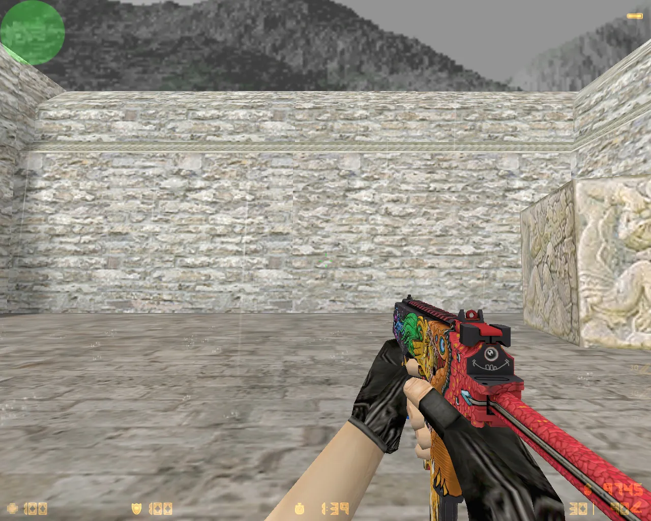 Скачать MP9 | Пищевая цепь (Food Chain) для CS 1.6 - Модели оружия - Скриншот