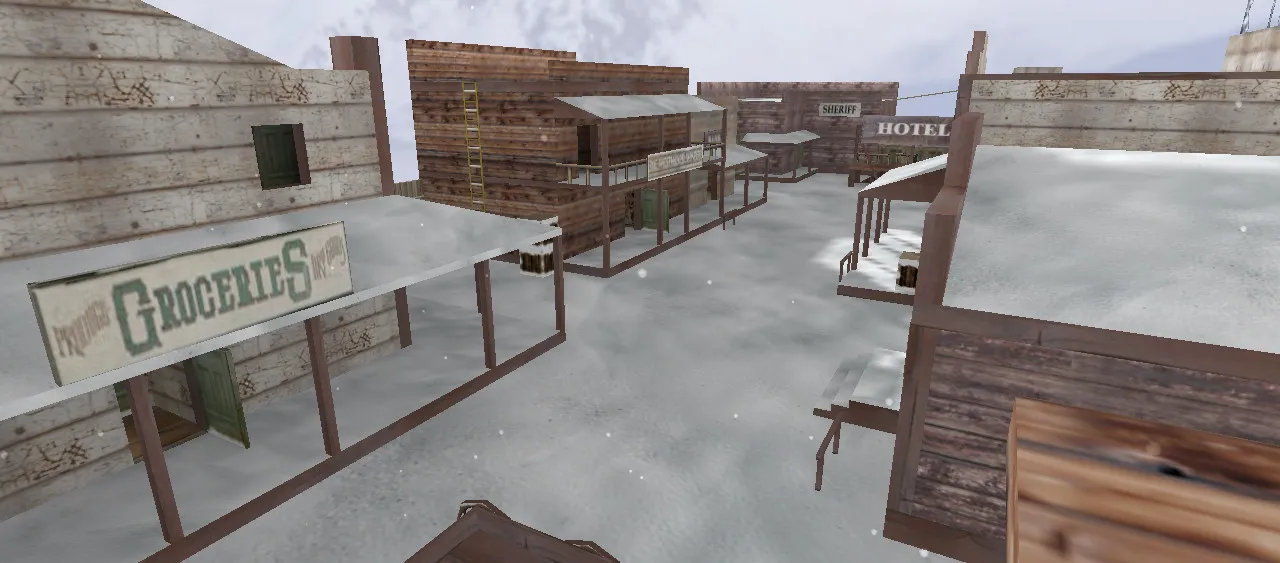 Скачать Карта de_westwood_winter для CS 1.6: тактика и особенности - Скриншот
