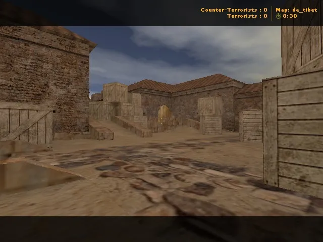 Карта de_tibet для CS 1.6: Тактические возможности и оптимизация — скриншот 3
