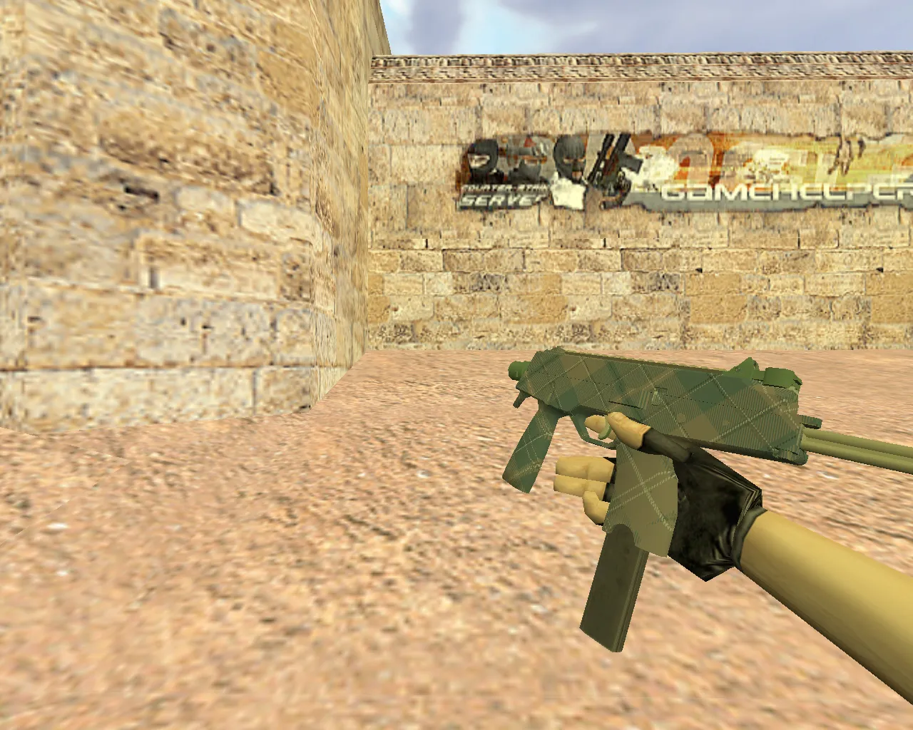 Скачать Модель «MP9 Зеленая клетка» для CS 1.6 - Качественная замена - Скриншот