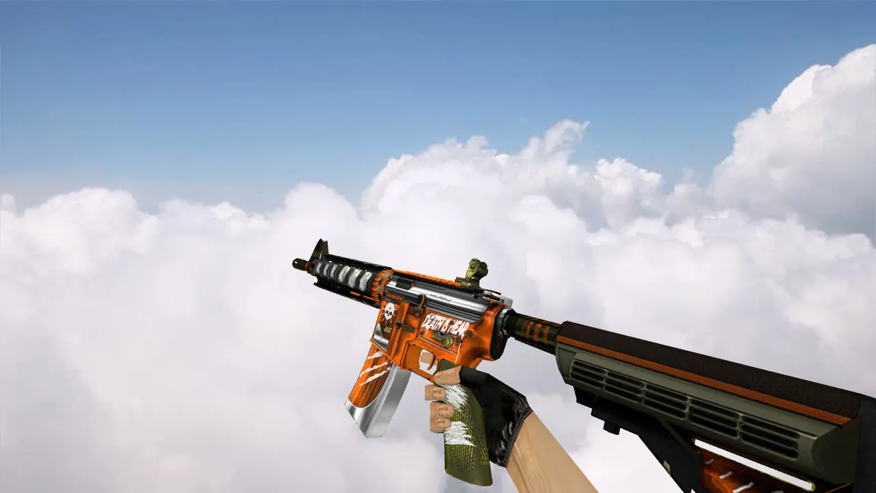 Скачать М4А1: модель «M4A4 Survivor» для CS 1.6 — v_, p_, w_ модели, звук, анимация осмотра и текстуры - Скриншот