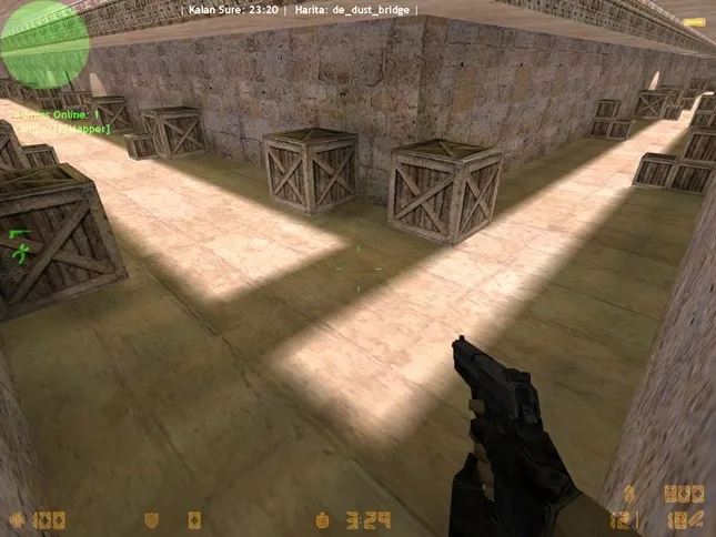 Скачать de_dust_bridge для CS 1.6: тактика за терр и кт, точки, .nav и оптимизация карты - Скриншот