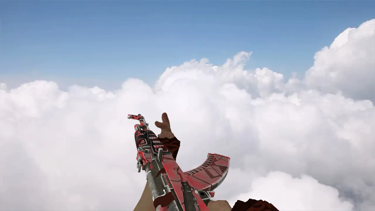 Скачать Модель v_ ak-47 Ruby Forged для CS 1.6: p_ и w_ файлы, звуки, анимация осмотра, текстуры и настройка - Скриншот