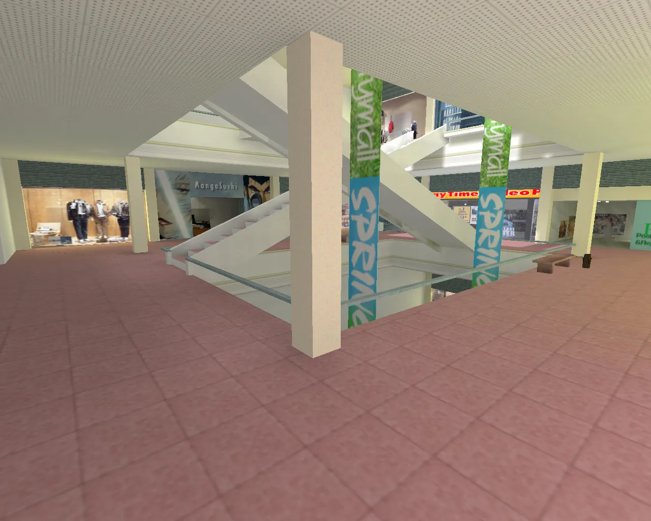Скачать cs_citymall — карта CS 1.6: точки, маршруты, .nav для ботов и оптимизация wpoly/epoly - Скриншот