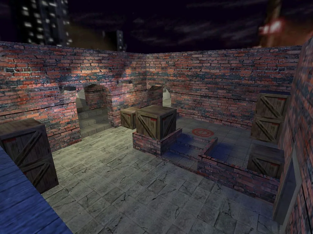 Карта de_nightwatch для CS 1.6: Тактика и особенности — скриншот 8