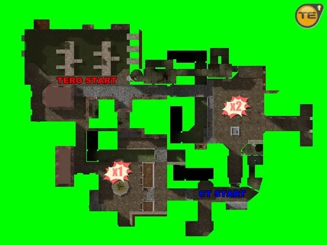 Карта de_pgl для CS 1.6: Тактические преимущества и особенности — скриншот 6
