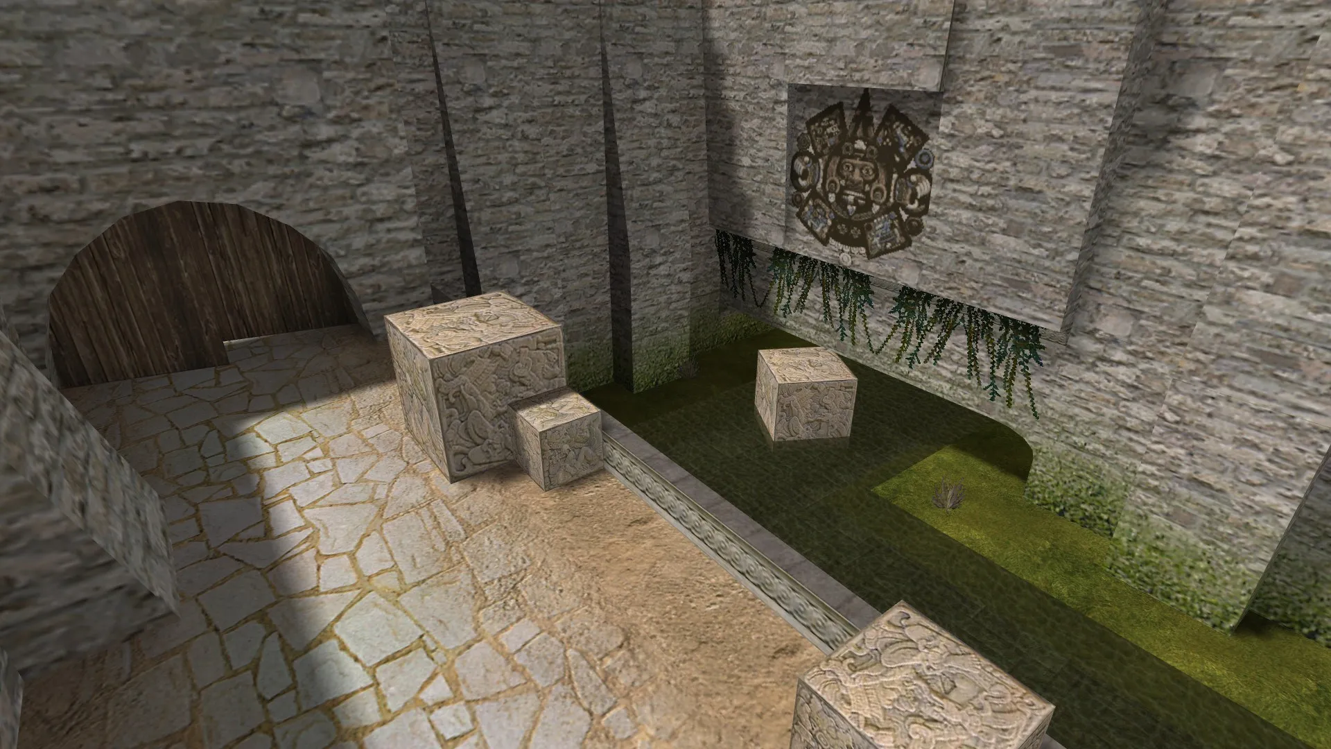 de_aztec828 для CS 1.6: обзор карты, точки, баланс сторон, .nav и оптимизация wpoly/epoly — скриншот 10
