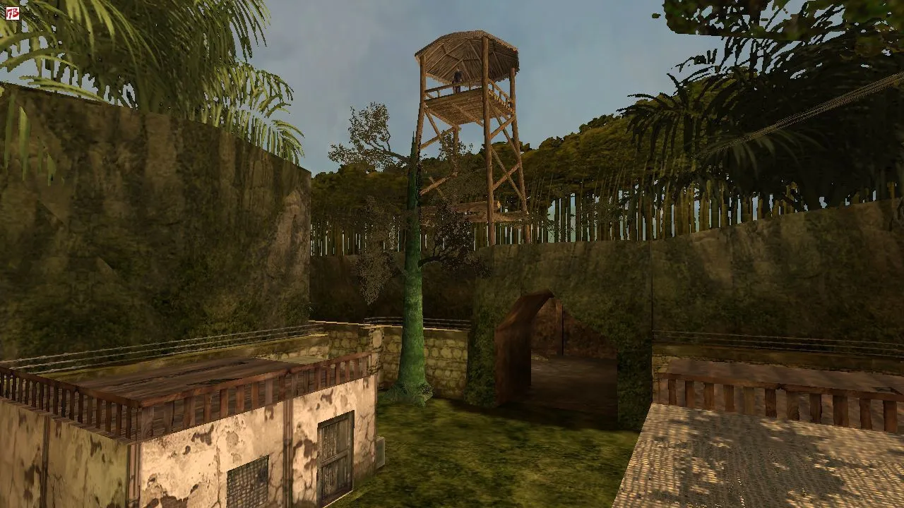 Скачать Карта de_ridersinthejungle для CS 1.6 — тактические особенности и оптимизация - Скриншот
