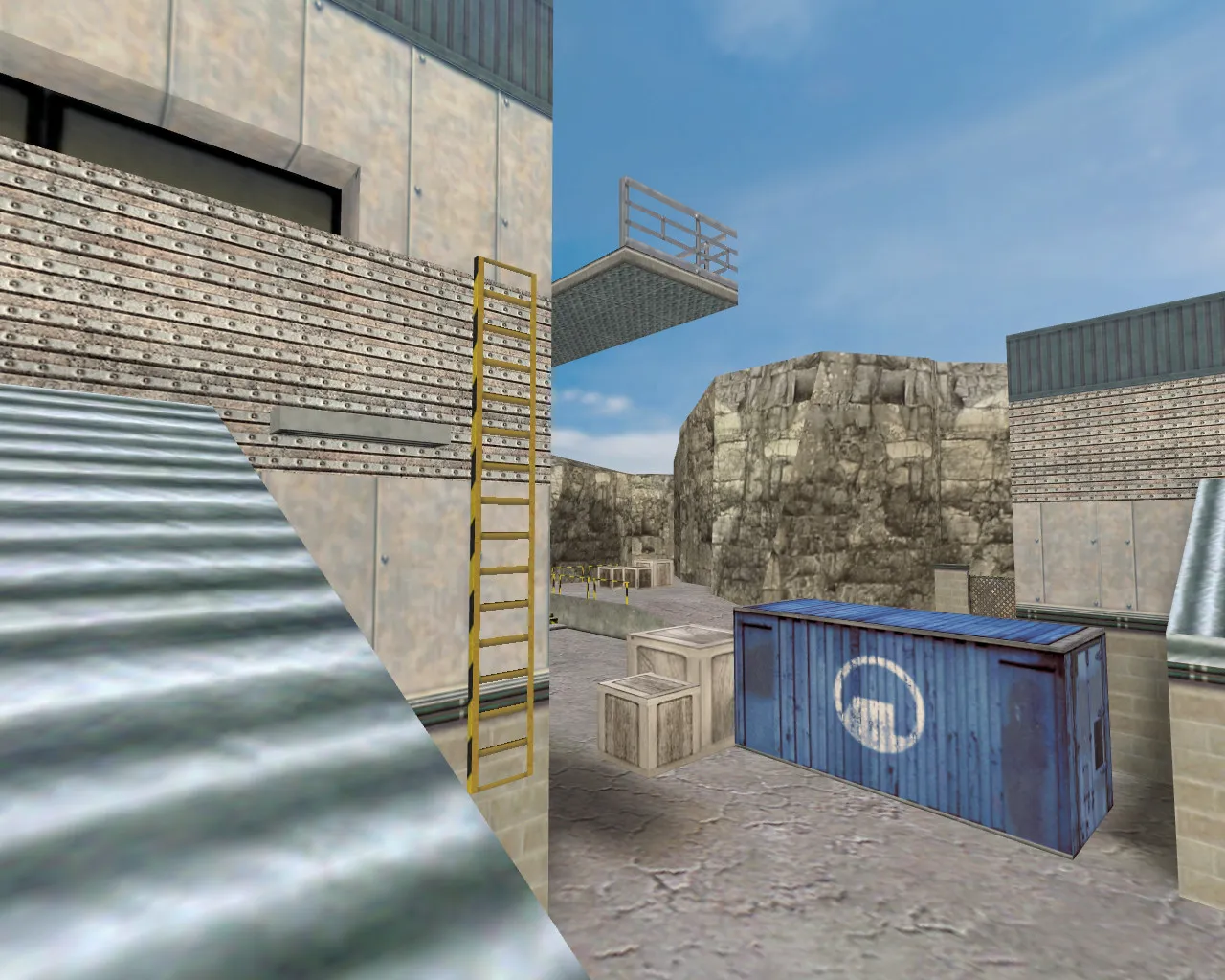 Карта de_nuke_next для CS 1.6: стратегии и оптимизация — скриншот 9