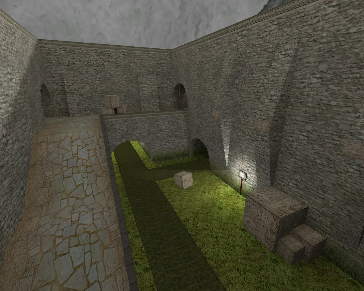 de_aztec_fal для CS 1.6: баланс сторон, точки, .nav, оптимизация wpoly/epoly и настройка ботов — скриншот 8