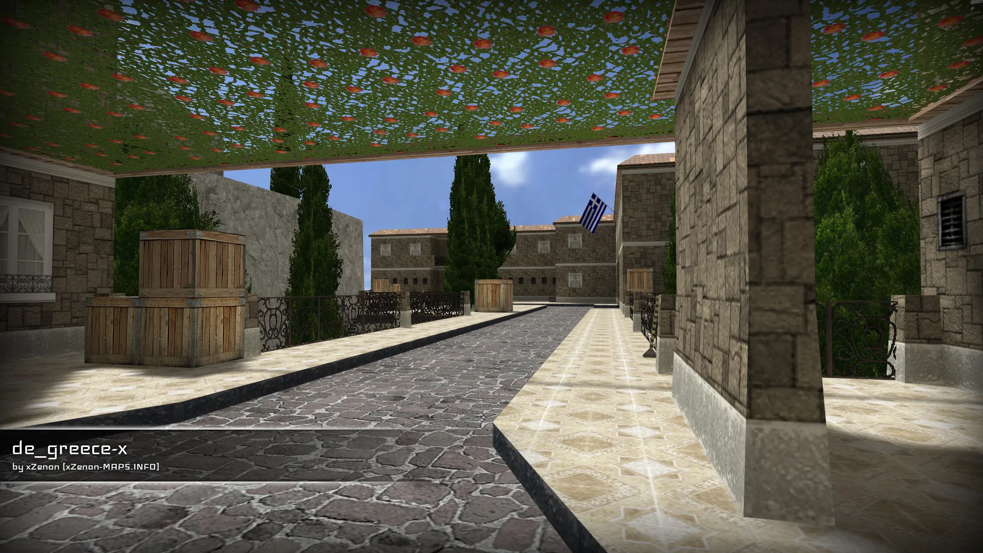 de_greece-x_b1 для CS 1.6: карта, навигация ботов, оптимизация и тактика за стороны — скриншот 14
