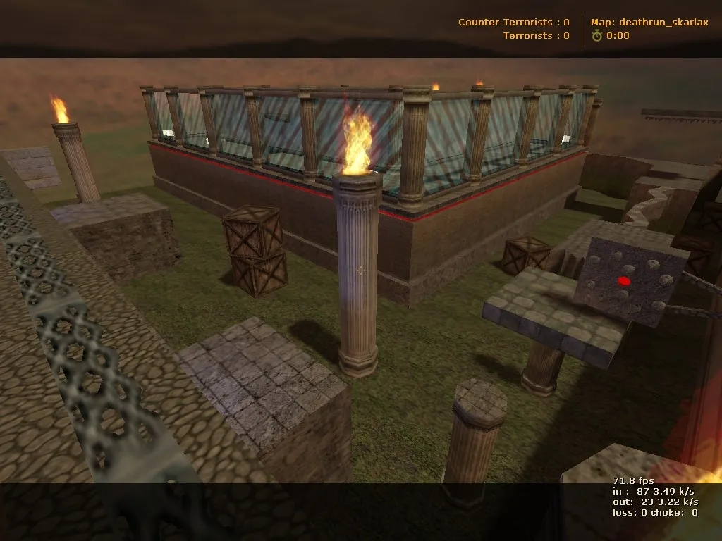 deathrun_skarlax для CS 1.6: тактика за терр/контр, точки, настройка ботов, .nav и оптимизация — скриншот 8
