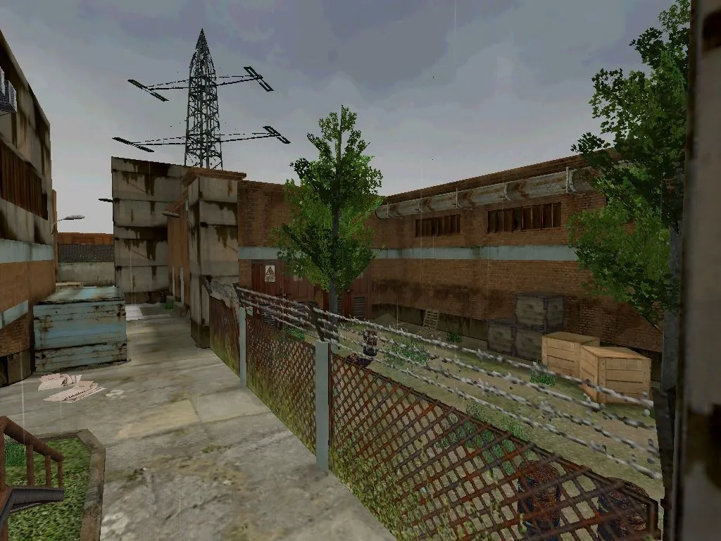Карта de_rain для CS 1.6 - Тактические возможности и баланс сторон — скриншот 7