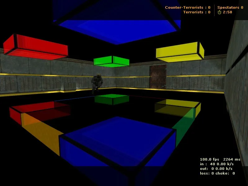 Скачать deathrun_taringacs_fourgames для CS 1.6: карта deathrun, точки, боты (.nav), оптимизация wpoly/epoly - Скриншот