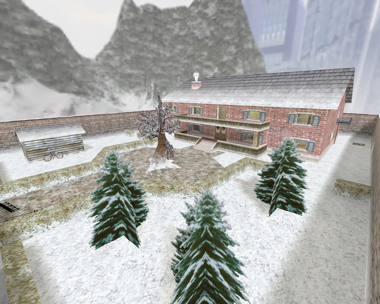 Скачать cs_coldmansion — карта для CS 1.6: планировка, точки, .nav для ботов и оптимизация - Скриншот