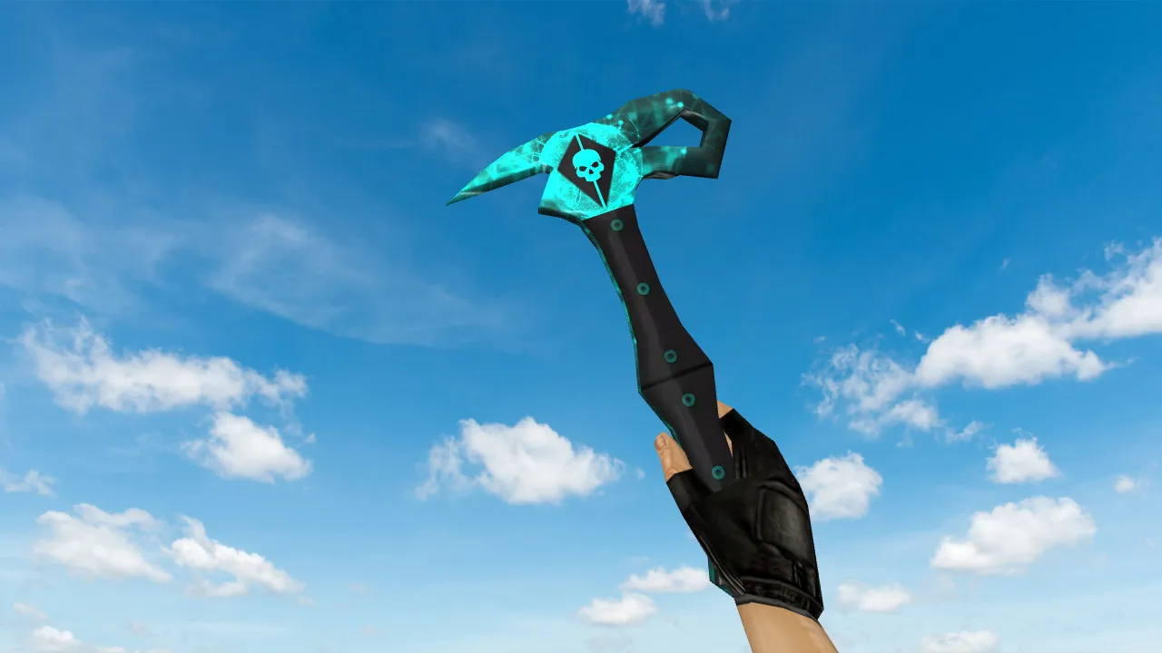 Скачать Модель «Blackhawk Axe» для CS 1.6: v_, p_, w_ нож, звуки, анимация осмотра и качество текстур - Скриншот