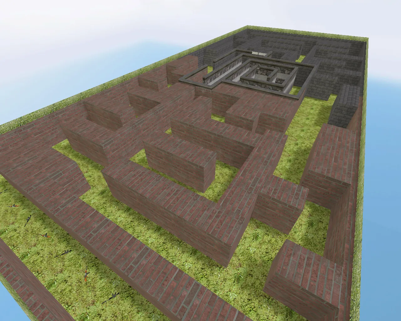 Скачать Карта fy_mazemap для CS 1.6: геймплей FY, точки, боты .nav и оптимизация - Скриншот