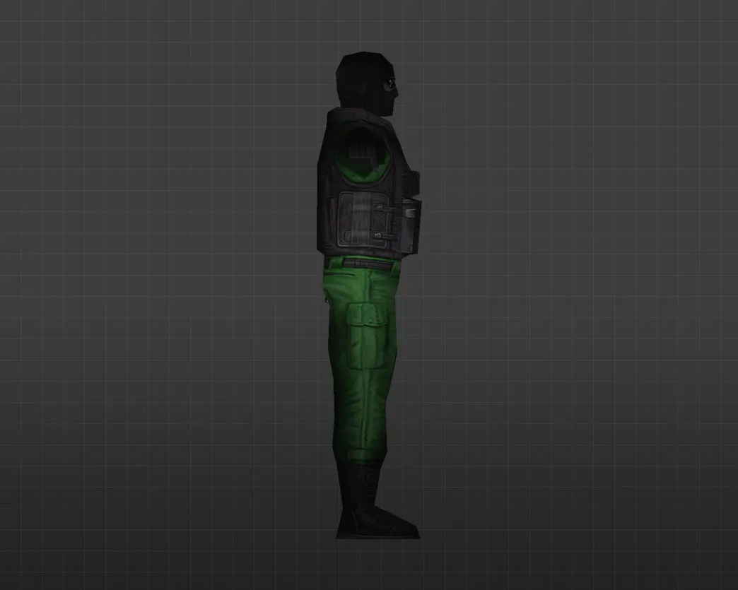Скачать Модель «Зеленый GIGN» для CS 1.6 - уникальный скин для ваших игр - Скриншот
