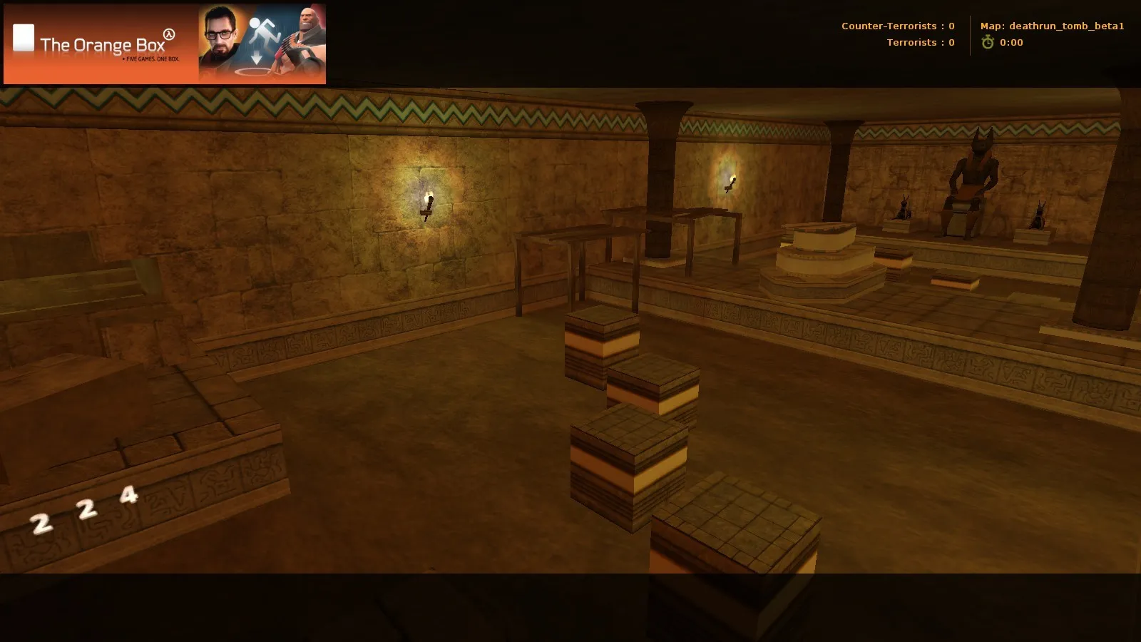 Скачать deathrun_tomb_beta1 — карта deathrun для CS 1.6: точки, маршруты и стабильная настройка сервера - Скриншот
