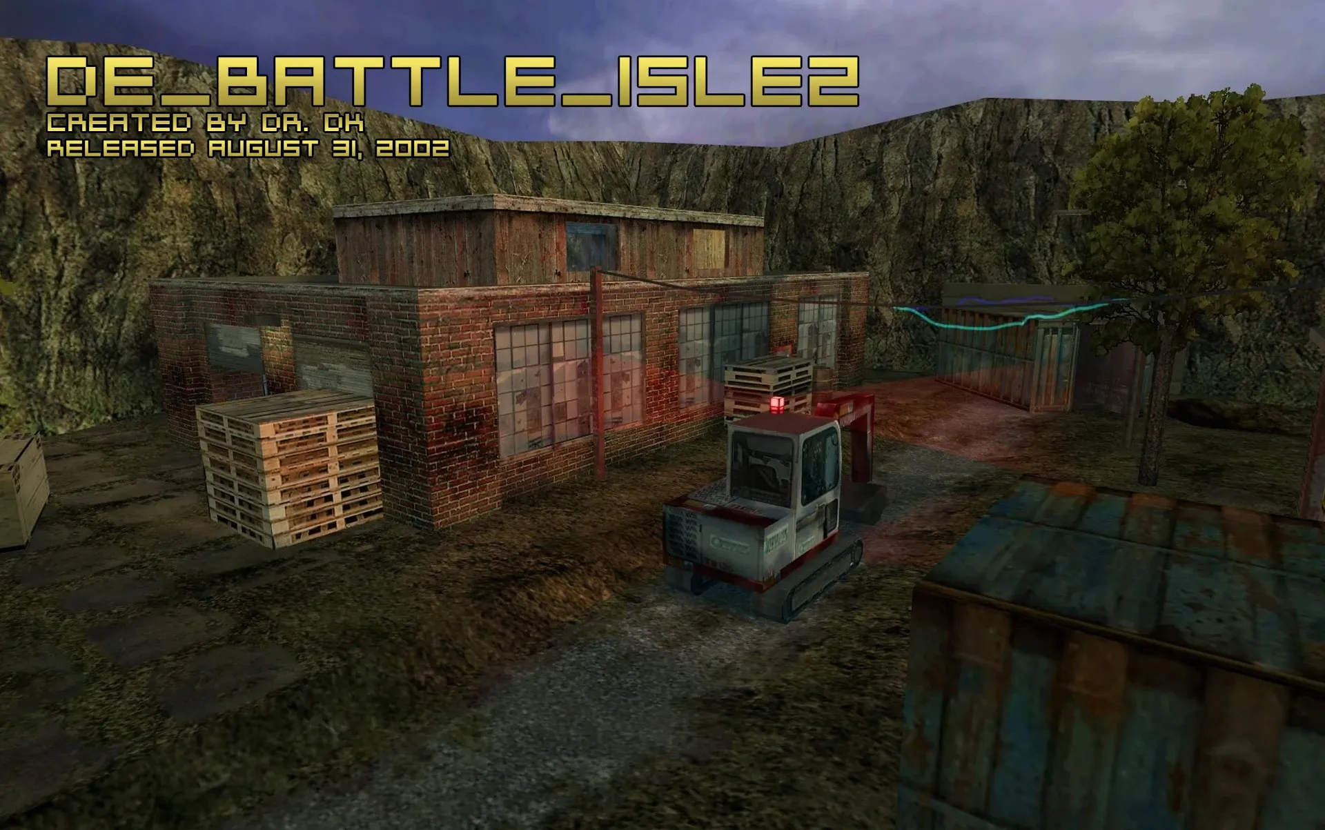 Карта de_battle_isle2 для CS 1.6: баланс сторон, тактики, .nav, оптимизация wpoly/epoly — скриншот 1