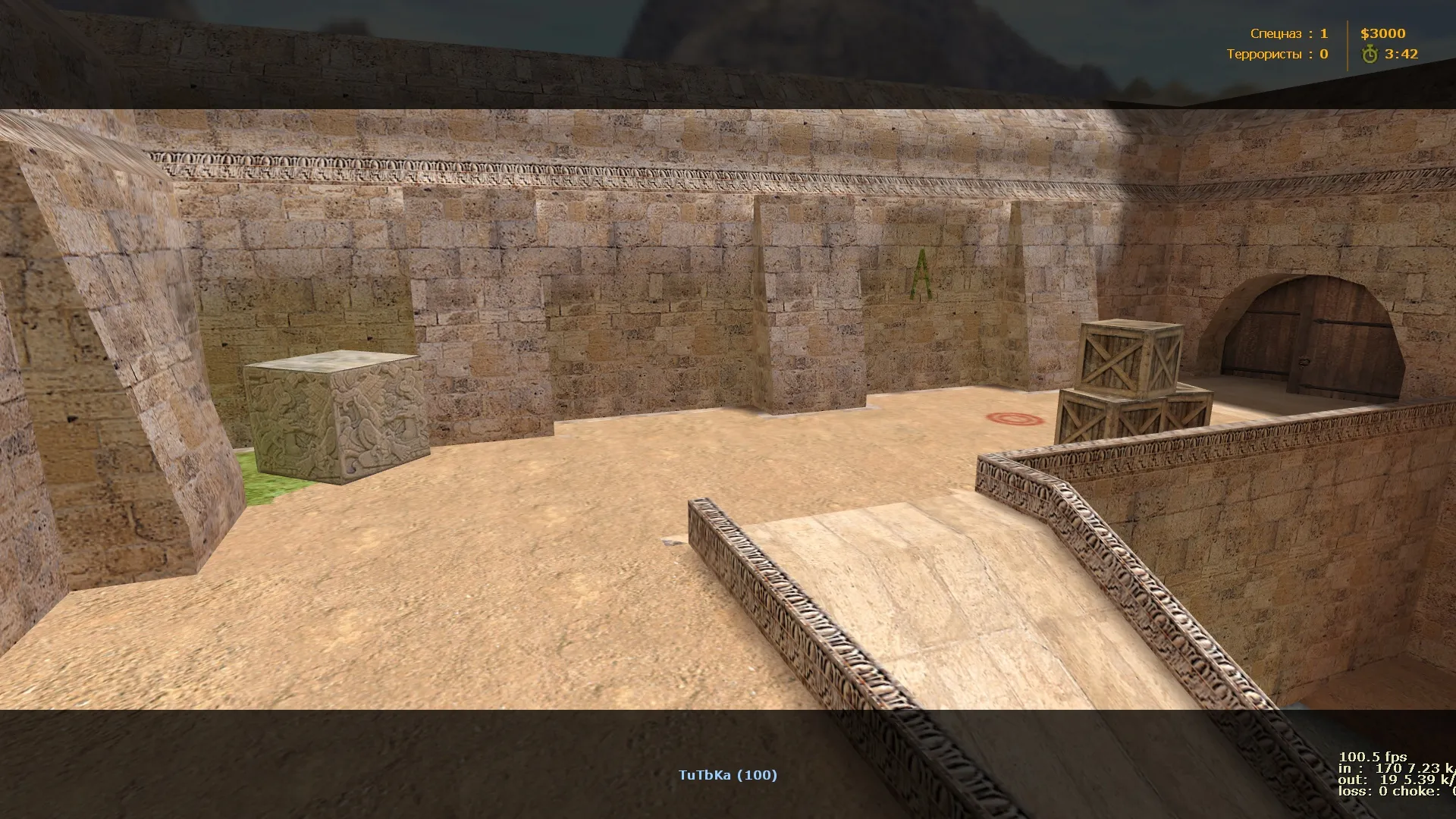 de_dus2tec — DE карта для CS 1.6: ацтек + dust2 план, точки для Т/КТ, .nav и оптимизация — скриншот 13