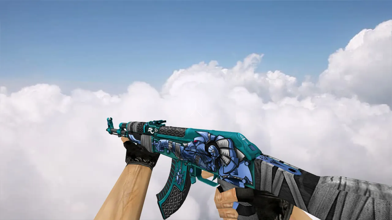 Модель «AK-47 Anubis Blue» для CS 1.6 - Качество и Уникальность — скриншот 2