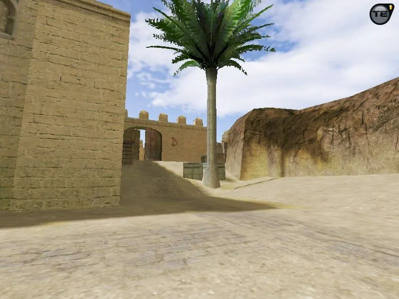 css_dust2_source: DE карта для CS 1.6, точки, .nav для ботов, оптимизация wpoly/epoly и баланс сторон — скриншот 1