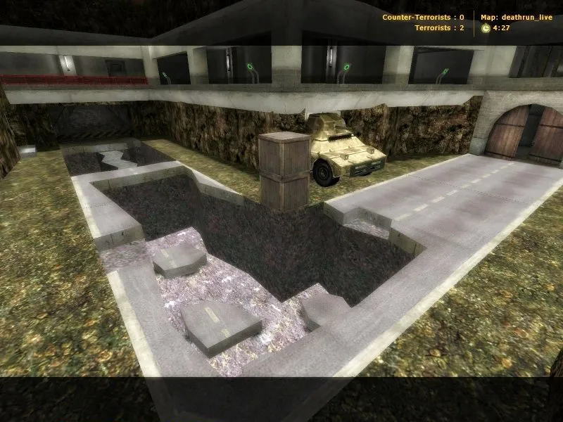 deathrun_live для CS 1.6: карта Deathrun, точки, маршруты, .nav и оптимизация серверной нагрузки — скриншот 1