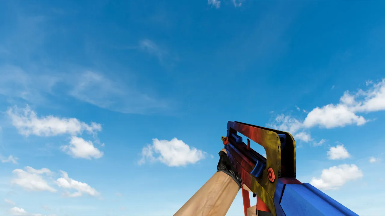 Скачать Модель Famas 'Мраморный градиент' для CS 1.6 - Качественные текстуры и анимация - Скриншот