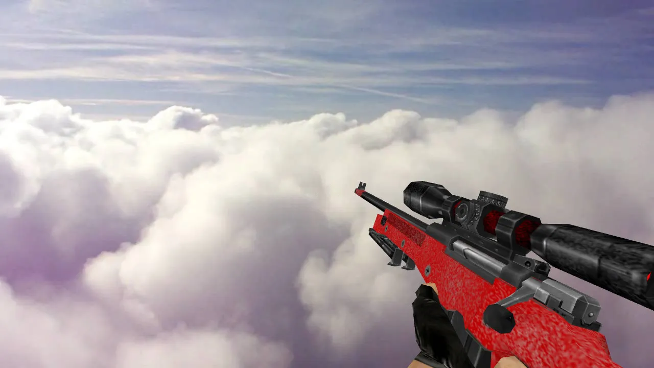 Скачать Модель «Default AWP Red» для CS 1.6 - Оружие новой эпохи - Скриншот