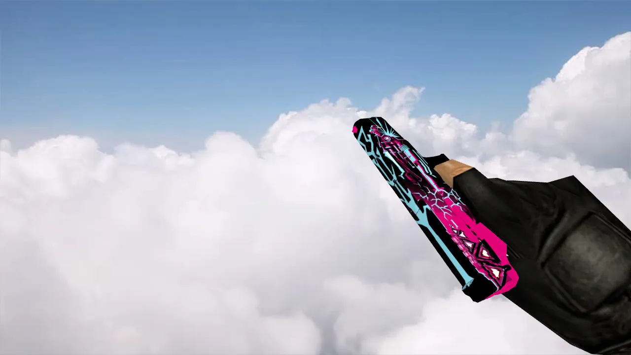 Скачать Модель Glock Neon Cyborg для CS 1.6 - Подробности и преимущества - Скриншот