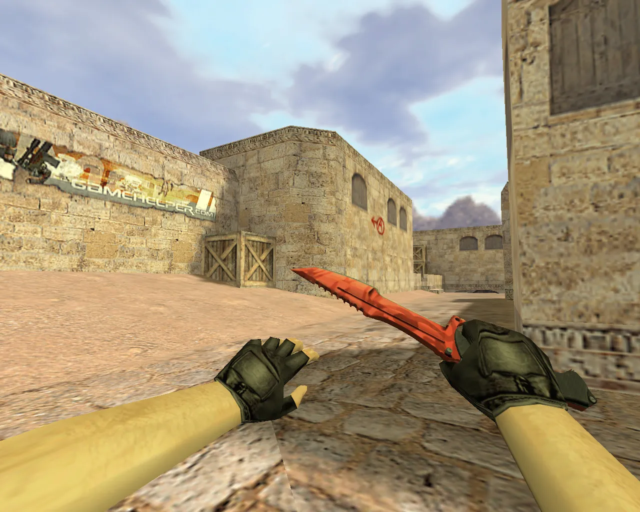 Скачать v_knife — «Охотничий нож Убийство» для CS 1.6: p_ и w_ модели, звук, анимация осмотра - Скриншот