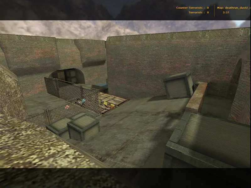 deathrun_dust2_click21 для CS 1.6: тактика за Terror/CT, точки, боты и оптимизация карты — скриншот 6