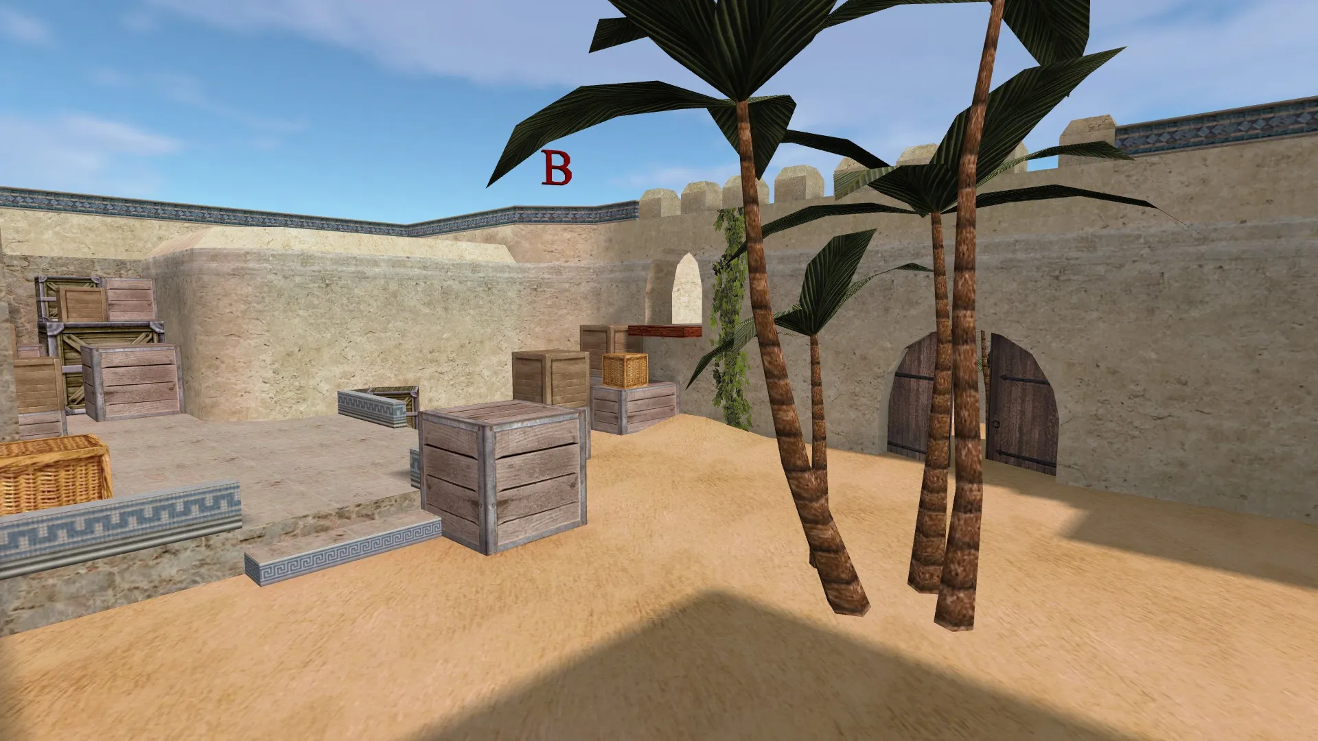 Карта de_dust2_suncsm для CS 1.6: баланс сторон, точки, .nav для ботов и оптимизация — скриншот 8