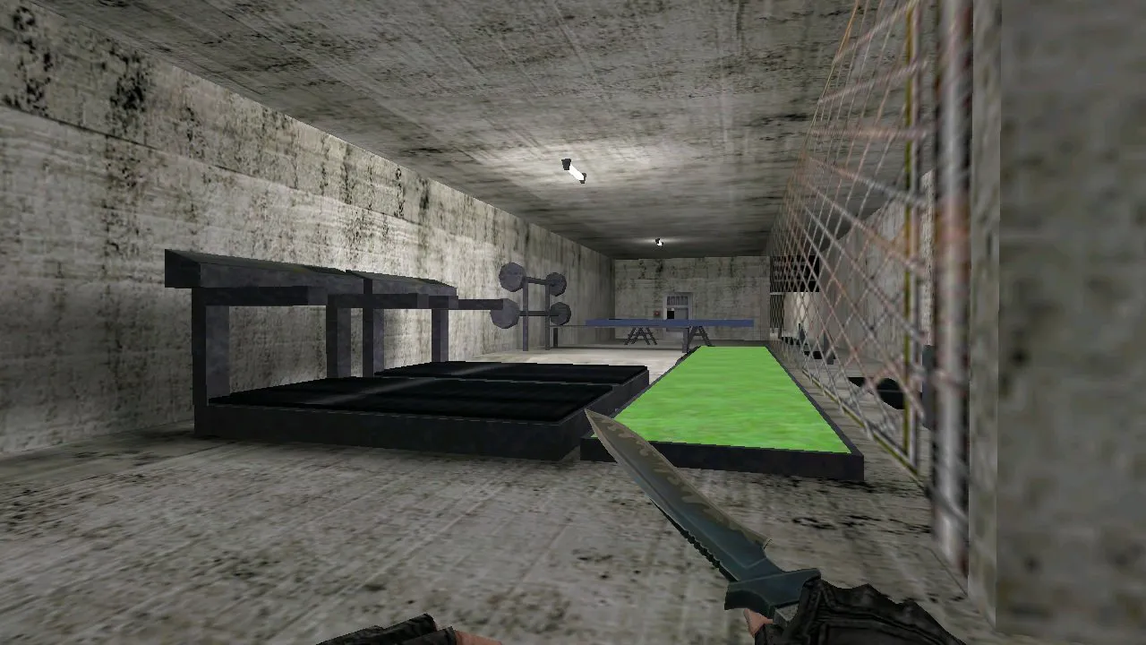 Скачать deathrun_alcatraz для CS 1.6: карта deathrun, тактические точки, .nav для ботов и оптимизация - Скриншот
