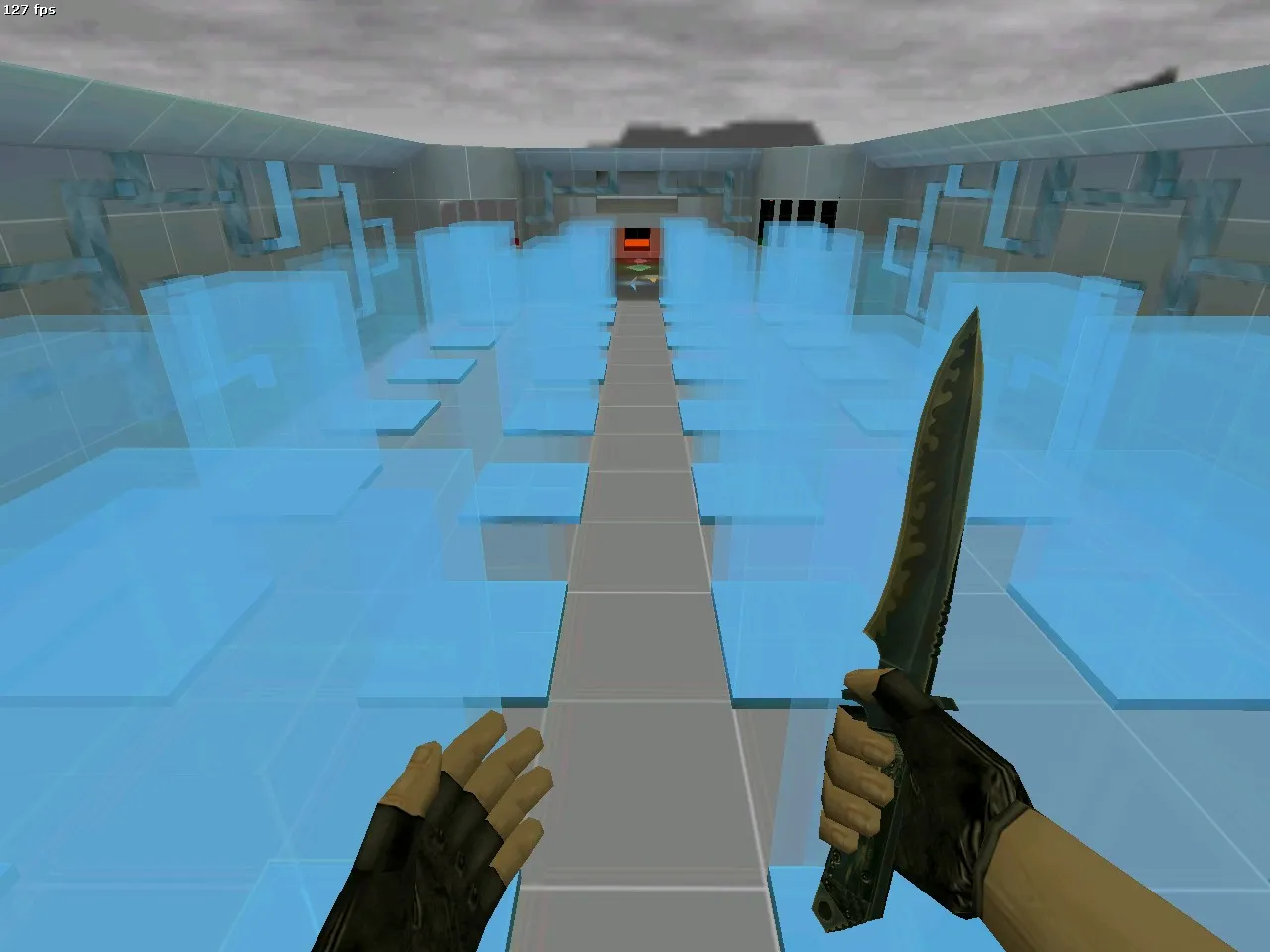 deathrun_hyperion для CS 1.6: карта Deathrun, тактика за охрану и бегунов, .nav для ботов — скриншот 1