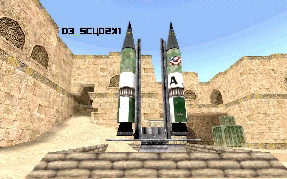 Скачать Карта de_scud_2k1 для CS 1.6 - Тактический геймплей и оптимизация - Скриншот