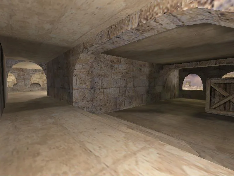 Скачать Карта awp_dust для CS 1.6: точки под AWP, баланс сторон, оптимизация и .nav для ботов - Скриншот