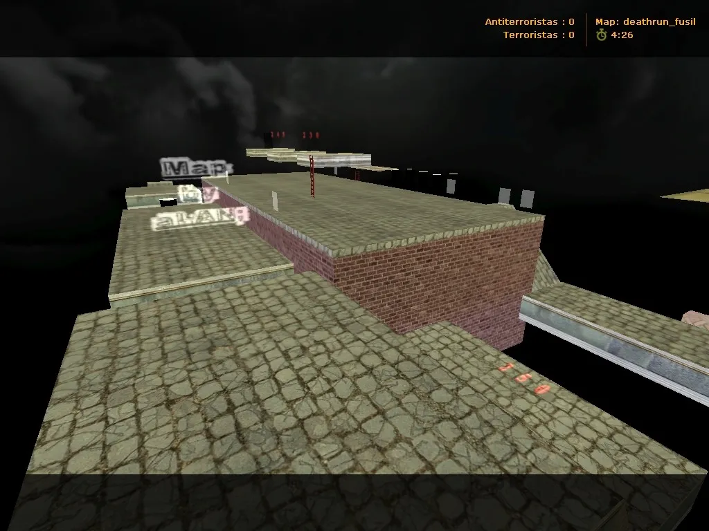 Скачать Карта deathrun_fusil для CS 1.6: ловушки, раунды и навигация ботов, баланс сторон и оптимизация - Скриншот